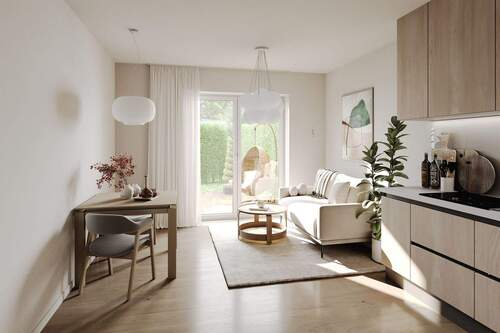 Innenvisualisierung Wohnen/Essen/Kochen - 