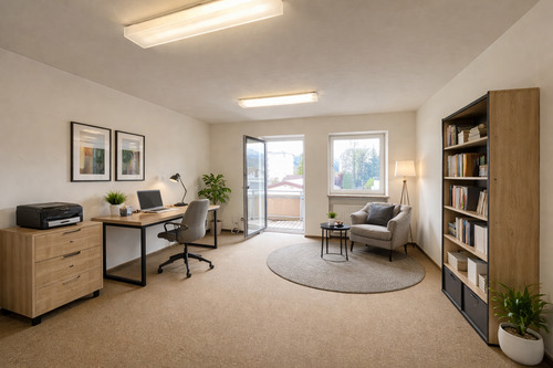 Büroraum_virtuell möbliert - Büro zur Miete in Ainring