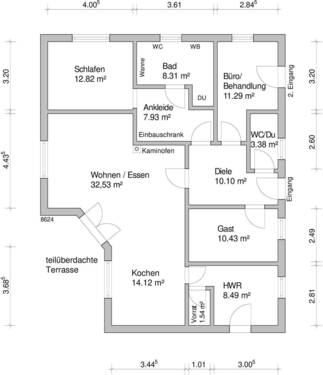 Ebenerdige Raumaufteilung - 