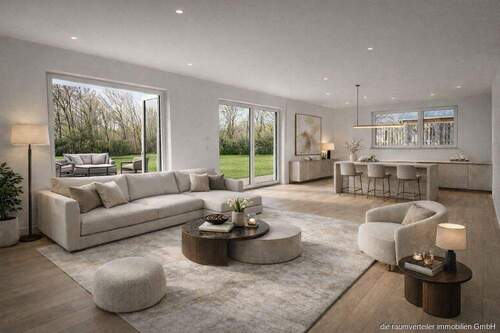 Visualisierung Wohnbereich - 3 Zimmer Etagenwohnung in Bruckmühl