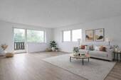 Wohnzimmer_KI-generiert - 4 Zimmer Etagenwohnung zum Kaufen in Halle (Westfalen)