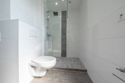 glänzt mit unter der Regendusche - 