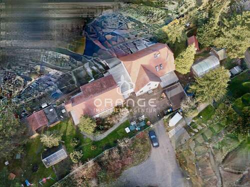 Drohnenaufnahme - 9 Zimmer Mehrfamilienhaus, Wohnhaus in Leipzig- Burghausen / Rückmarsdorf