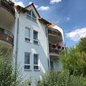 Hausansicht - helle 2-Raumwohnung mit Balkon in Eisenberg