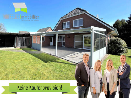 Außenansicht - Saniertes Einfamilienhaus in Uthwerdum mit vielen Extras und einem tollen Blick ins Grüne!