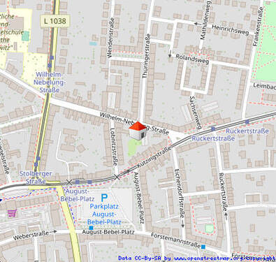 Lageplan - 4 Zimmer Etagenwohnung in Nordhausen