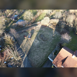 Drohnenbild des Baugrundstücks - Natur, Ruhe und Ausblick - Baugrundstück in bester Lage