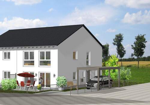 Visualisierung (Abbildung ähnlich) - Doppelhaushälfte im Grünen – ideal für Familien