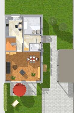Erdgeschoss - Doppelhaushälfte mit 126,00 m&sup2; in Burgthann zum Kaufen