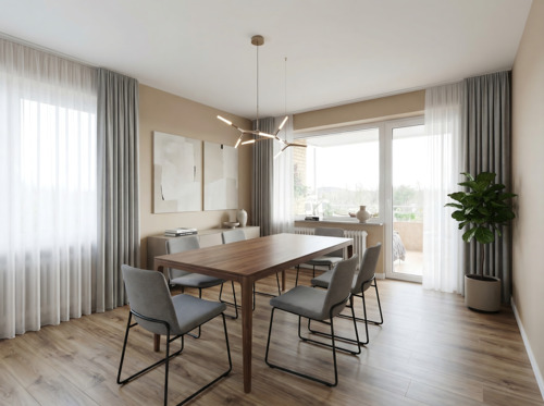 Esszimmer - Einziehen und wohlfühlen: Attraktive 3-Zimmer-Wohnung mit Süd-Loggia & Aufzug