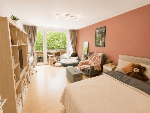 Schlafzimmer - Etagenwohnung mit 100,00 m&sup2; in München zum Kaufen
