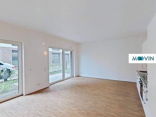 Ansicht I: Wohn- und Esszimmer mit offenem Küchenbereich - 3 Zimmer Etagenwohnung zur Miete in Saarbrücken