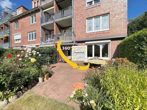 Wohnung Terrassenansicht - Terrassenwohnung mit Souterrain und Garten