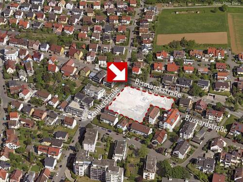 Luftaufnahme des Baugebiets - 