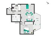 Grundriss der Wohnung - 