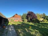 Hinteransicht der Scheune - 3 Zimmer Bauernhaus, Landhaus in Ovelgönne