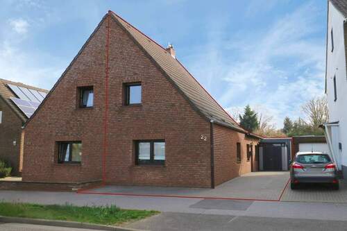 Außenansicht - Einzugsbereite Doppelhaushälfte mit Gartentraum