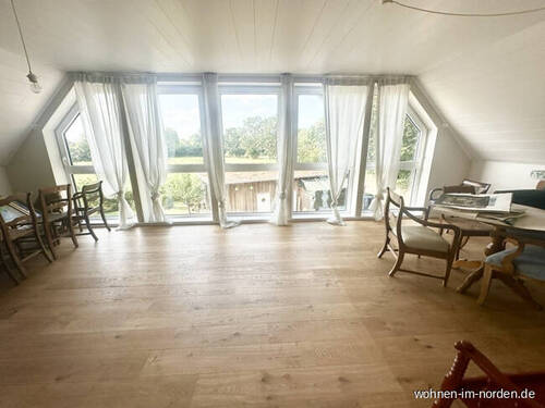 Studio mit Blick auf die Pferdekoppel - 