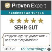 ProvenExpert-Bewertungssiegel Pfund Immobilien - 