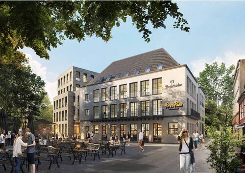 Außenansicht Kirchplatz - 1 Zimmer Büro zur Miete in Krefeld