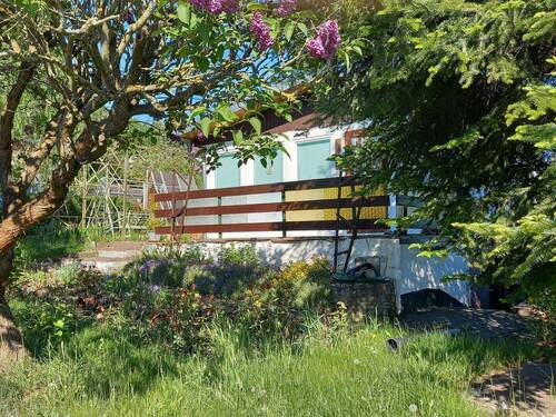 Gartenansicht Bungalow und Terrasse 1 - Grundstück zum Kaufen in Erfurt