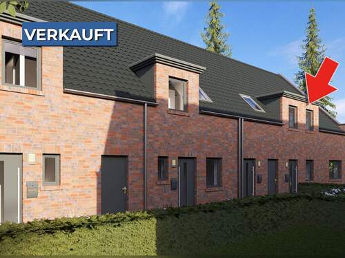 Ansicht Ost - Geräumige Neubauwohnung in Dingden: KfW 40 KFN, West-Balkon und flexibles Raumkonzept!