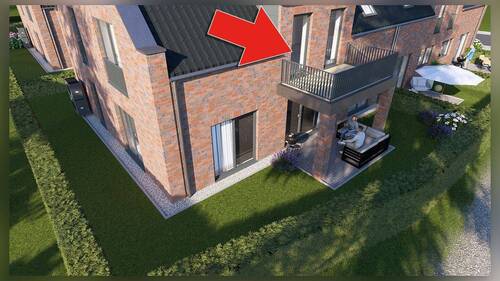 Balkon - 3 Zimmer Etagenwohnung in Hamminkeln Dingden