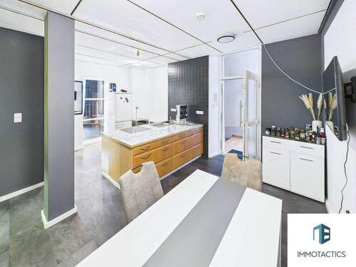Küche/Essbereich 1.OG - 5 Zimmer Gewerbeobjekt (Büro, Produktion, Verkauf) in Bad Kreuznach