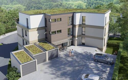 Rückansicht - Etagenwohnung mit 85,00 m&sup2; in Epfendorf zum Kaufen