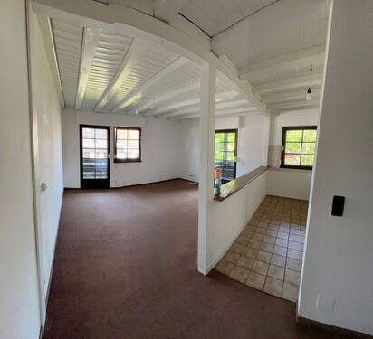 Wohnzimer & Küche - 2 Zimmer Etagenwohnung in Eppertshausen