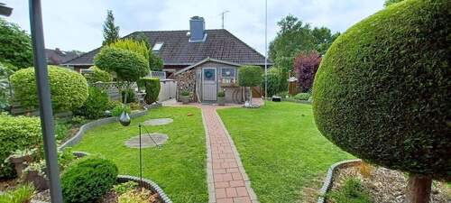 Blick in den Garten - 4 Zimmer Einfamilienhaus in Glückstadt