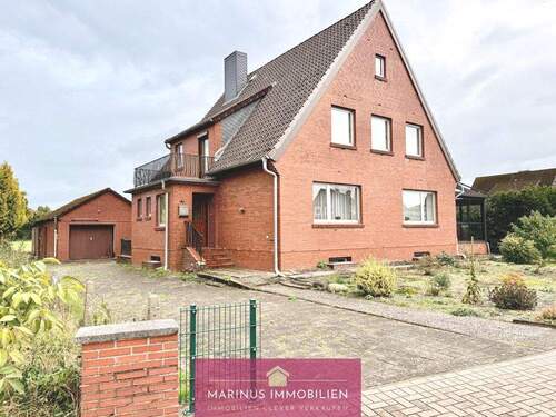 Haus_mit Auffahrt - Großzügiges EFH mit Einliegerwohnung, Wintergarten & Garage in Zeven