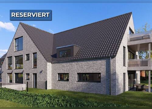 Ansicht Nord-West - Terrasse, Garten, Neubau, Wohlfühlatmosphäre - Leben im Erdgeschoss in top Lage von Borken