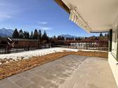 Südostterrasse mit Ausblick - 3 Zimmer Etagenwohnung in Wallgau