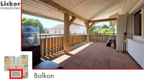 Balkon - 4 Zimmer Etagenwohnung zum Kaufen in Auenwald