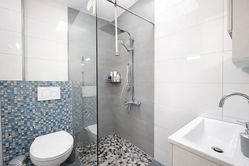 Badezimmer mit Dusche (WHG2) - 