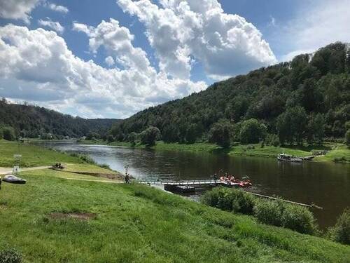 Umfeld, Elbufer mit Anleger sowie Rad- u. Wanderwe - Mehrfamilienhaus, Wohnhaus in Bad Schandau - Osterzgebirge zum Kaufen