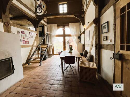 Wohn-/Essbereich - Modernisiertes Fachwerkhaus im Herzen von Fallersleben mit Einzeldenkmalschutz