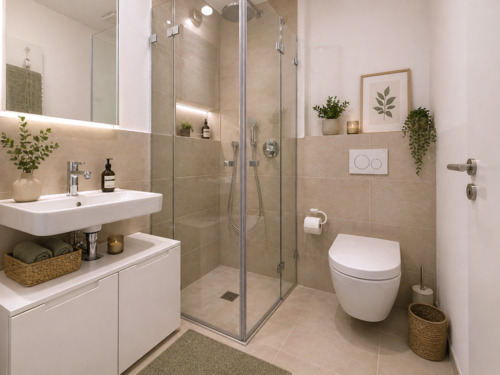 Kleines Bad mit Dusche - 