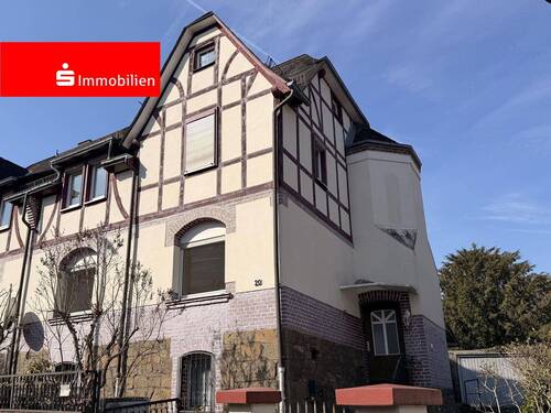 Straßenansicht - Kernstadt-Lage: Wohnen und mehr - Fachwerkidyll auf einem 292 m² großen Grundstück!