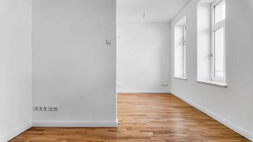 Wohnzimmer & Blick zur Küche - 