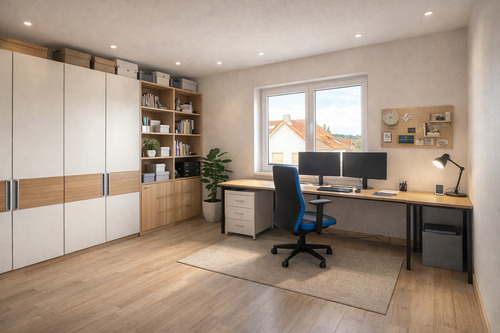 Einrichtungsbeispiel Büro - Einfamilienhaus mit 120,00 m&sup2; in Nürnberg zum Kaufen