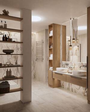 Badezimmer Musterwohnung - Werz Immobilien - 