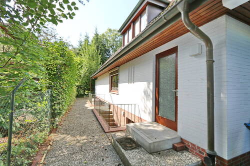 Eingang seitlich und Kellerzugang - 