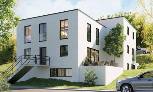 Bild 1 - Neubau-Doppelhaus in idyllischer Hanglage von Burgthann