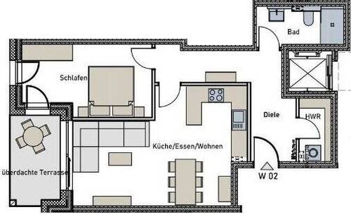 Whg. 2 - 2 Zimmer Etagenwohnung zum Kaufen in Trier