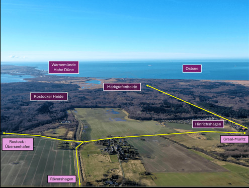 Lage Drohnenbild Umgebung - 6 Zimmer Einfamilienhaus in Rövershagen