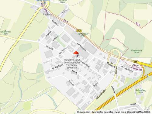 Kartenausschnitt - 
