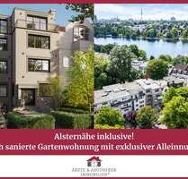 Alsternähe inklusive! Frisch sanierte Gartenwohnung mit exklusiver Alleinnutzung - Hamburg Winterhude