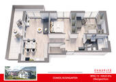 WHG-13_3D Grundriss - 3 Zimmer Etagenwohnung in Garmisch-Partenkirchen